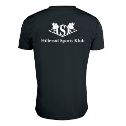 HSK t-shirt Basic Active dryfit sort m/hvid - junior