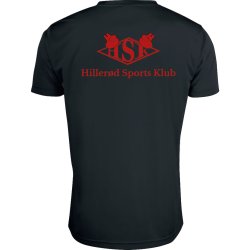 HSK t-shirt Basic Active dryfit sort m/r�d - herre
