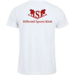 HSK t-shirt New Classic bomuld hvid m/rd - herre