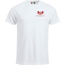 HSK t-shirt New Classic bomuld hvid m/r�d - herre
