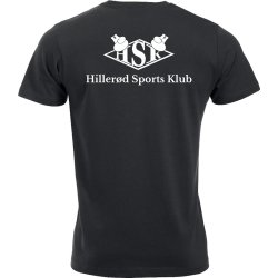 HSK t-shirt New Classic bomuld sort m/hvid - herre