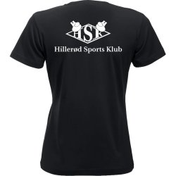 HSK t-shirt New Classic bomuld sort m/hvid - dame