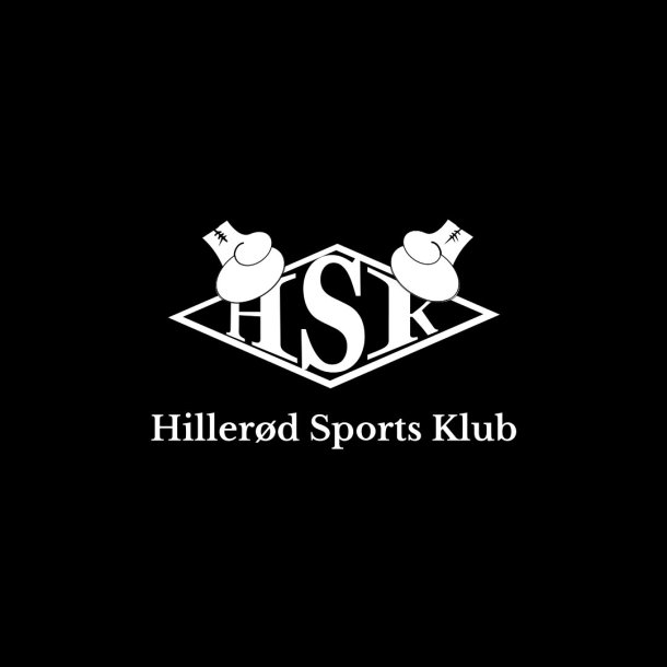 HSK broderet logo - hvid