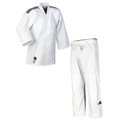 Judo gi Champion III Slim-Fit - hvid - IJF