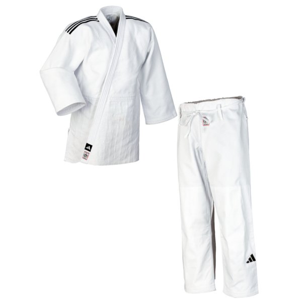 Judo gi Champion III Slim-Fit - hvid - IJF