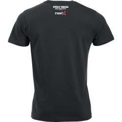 Krav Maga t-shirt m/hvidt tryk unisex - sort