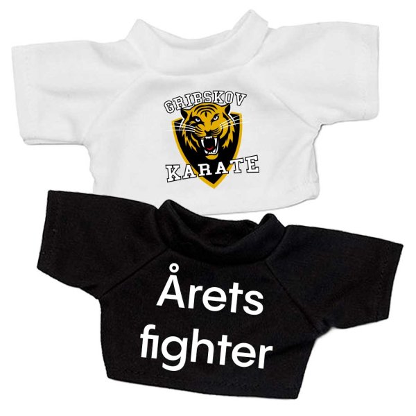 Mini t-shirt m/eget tryk til MiniFeet bamser