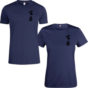 Gu Quan t-shirt Basic Active navy - dame & herre