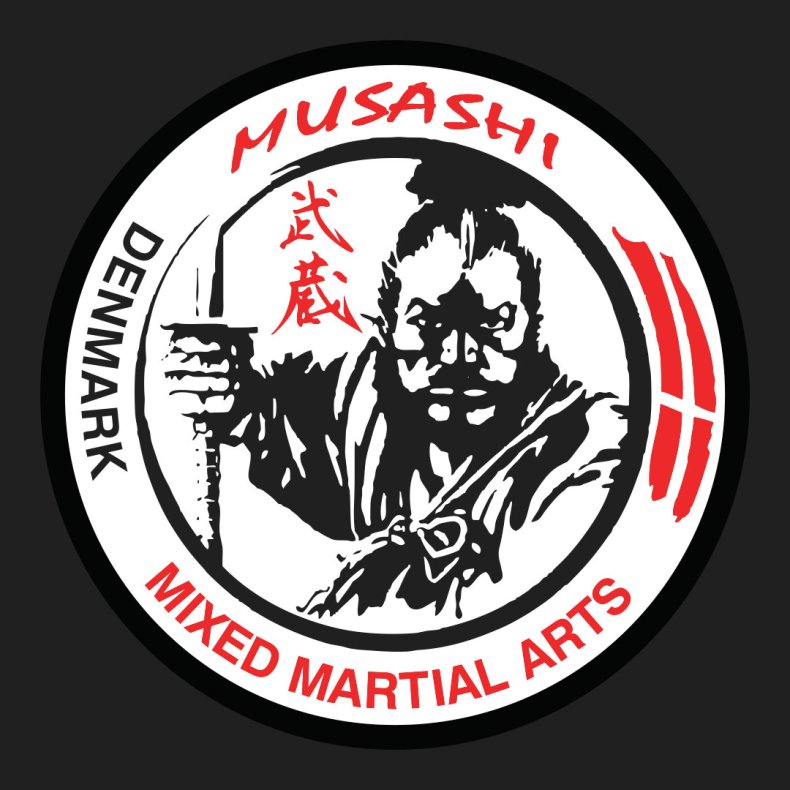 Musashi Slangerup MMA ryglogo - tryk