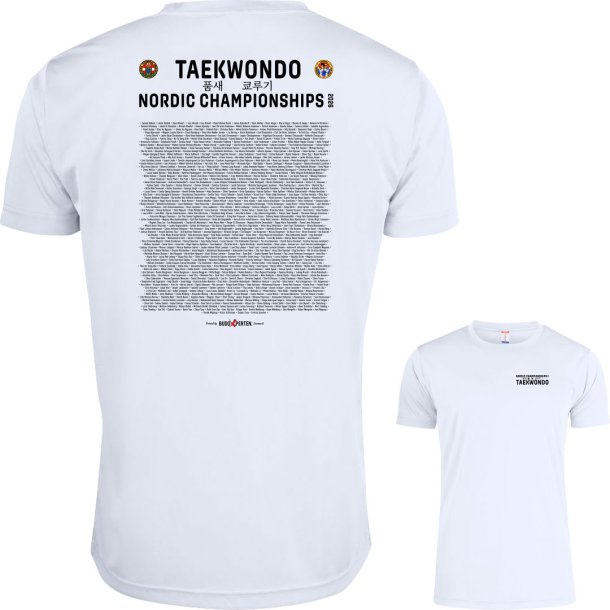 Nordic Championship 2026 t-shirt med lille logo - dame / herre