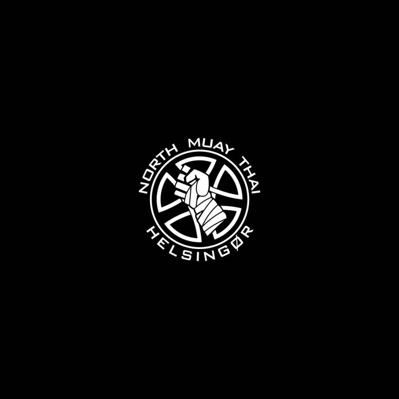 North Muay Thai logo - hvid