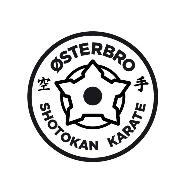 �sterbro Shotokan brystlogo - sort