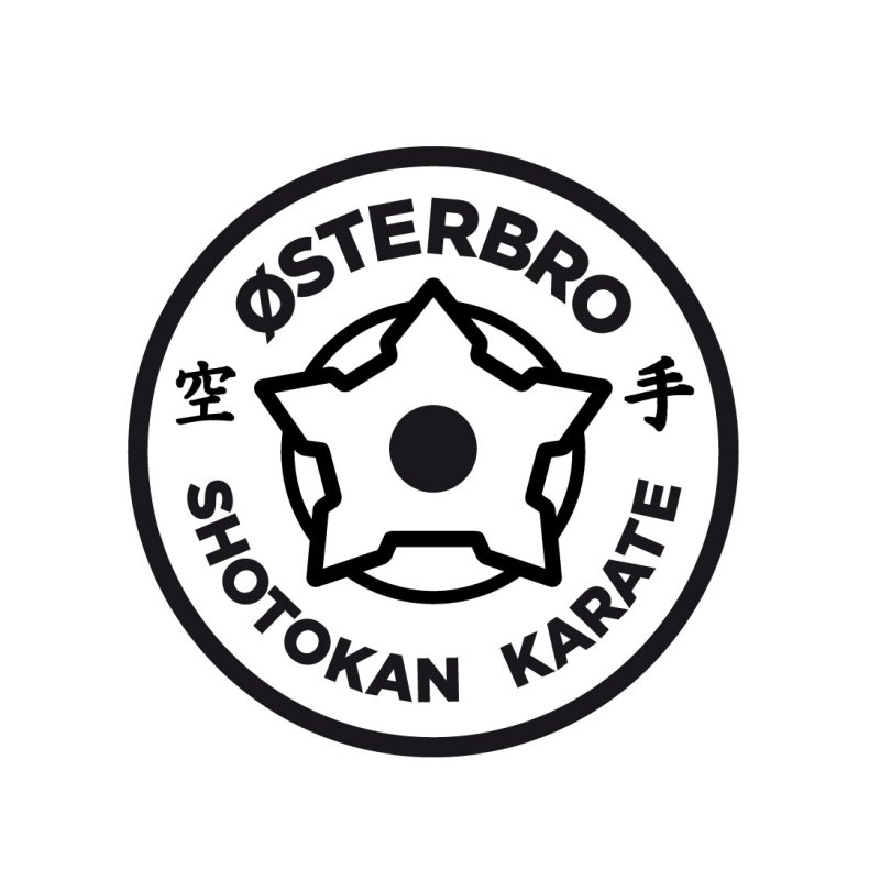 �sterbro Shotokan brystlogo - sort
