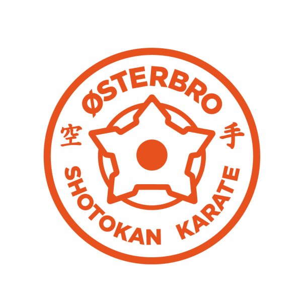 sterbro Shotokan brystlogo - orange