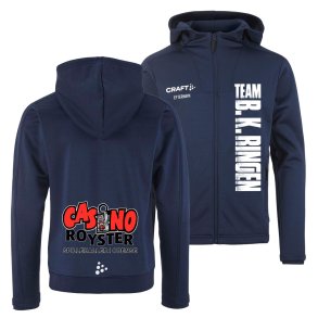 B.K. RINGEN tr�ningsjakke FZ m/h�tte Evolve 2.0 - junior
