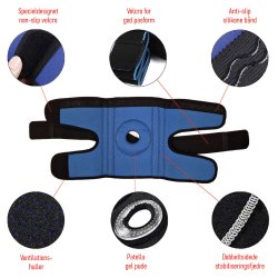 Knbind med hul ved kn - justerbar