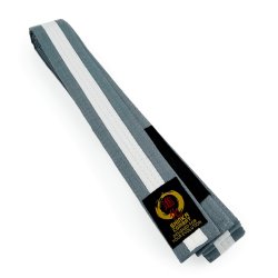 BJJ b�lte Junior - gr�/hvid