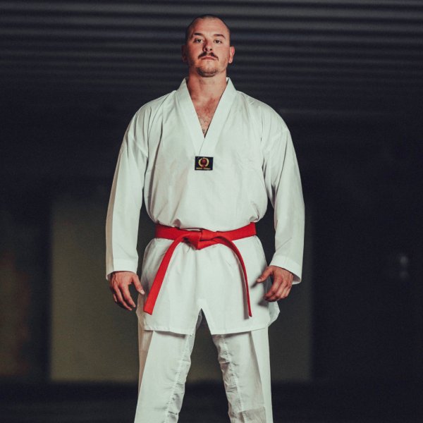 Dobok Jeonmun - hvid krave