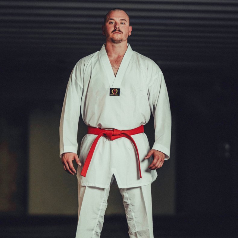 Dobok Jeonmun - hvid krave