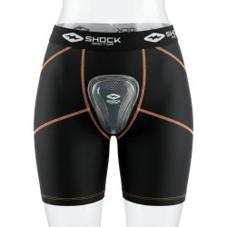 Compression shorts m/ skridtbeskytter - dame