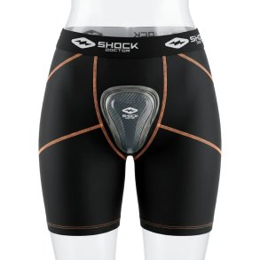 Compression shorts m/ skridtbeskytter - dame