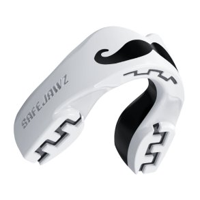 Tandbeskytter Extro-series Moustache - hvid/sort