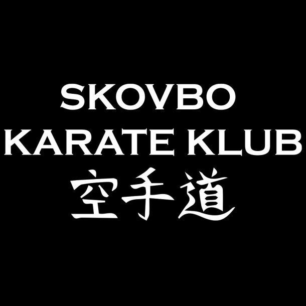 Skovbo Karate rygtryk - hvid