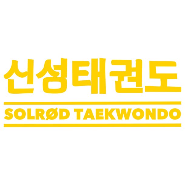 Solr�d Taekwondo ryg - brodering
