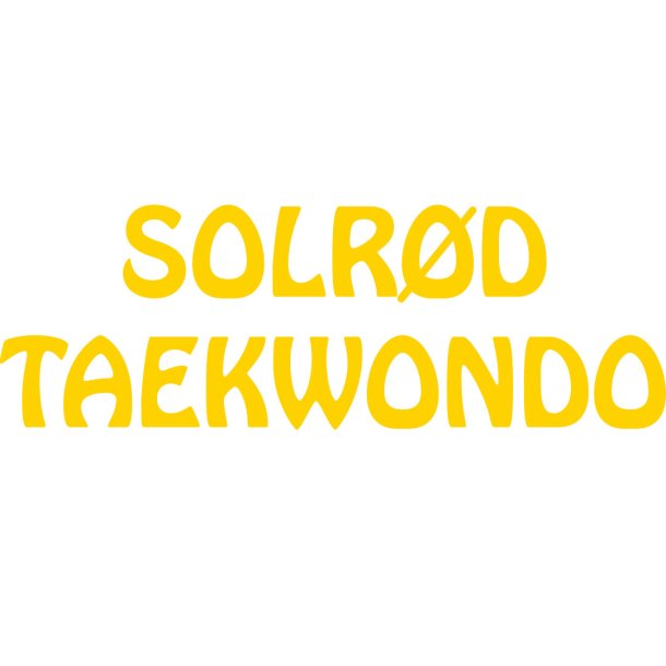 Solrd Taekwondo ryg - tryk