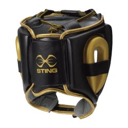 Boksehjelm Viper full-face - sort/guld