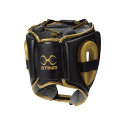 Boksehjelm Viper full-face - sort/guld
