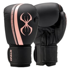 Boksehandsker Aurora - sort/peach