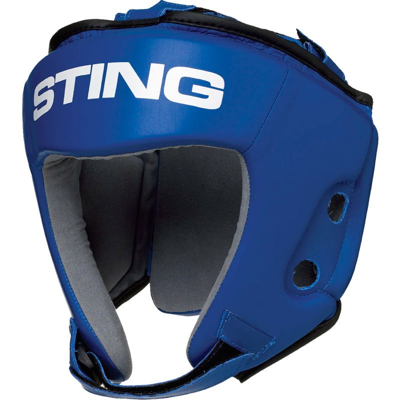 STING hjelm IBA læder blå - hovedbeskytter - BUDOX /