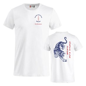 Struer Karate hvid t-shirt Basic m/tekstlogo - junior