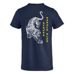 Struer Karate navy t-shirt Basic m/tekstlogo - junior
