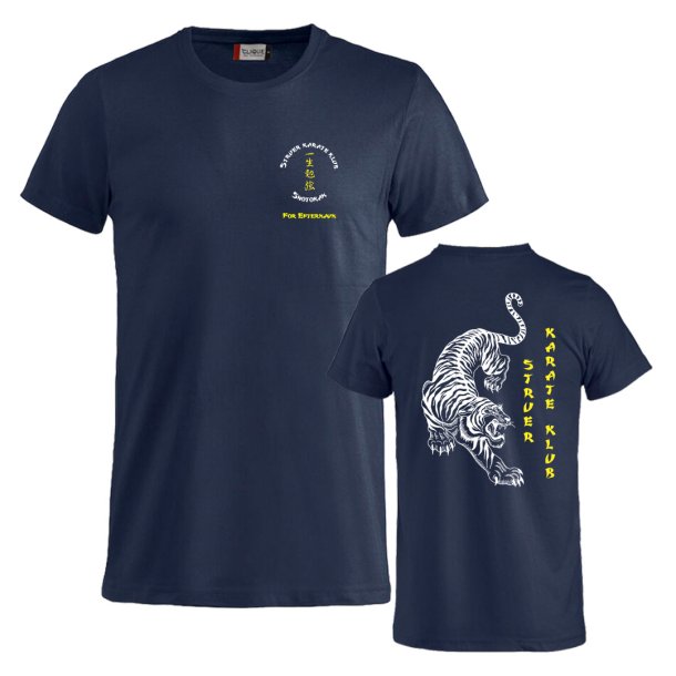 Struer Karate navy t-shirt Basic m/tekstlogo - junior