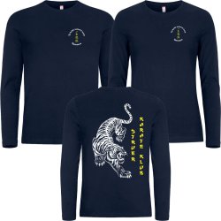 Struer Karate navy t-shirt Premium Fashion LS - dame/herre