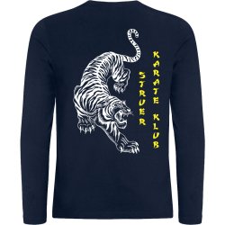 Struer Karate navy t-shirt Premium Fashion LS - dame/herre