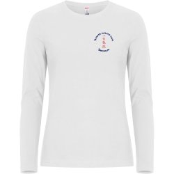 Struer Karate hvid t-shirt Premium Fashion LS - dame/herre