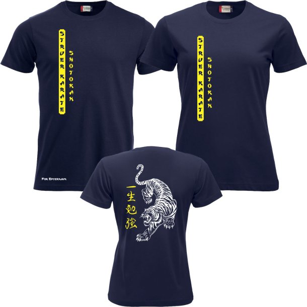 Struer Karate navy t-shirt New Classic m/tegnlogo - dame/herre