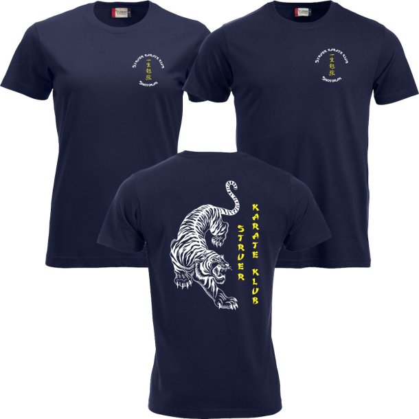 Struer Karate navy t-shirt New Classic m/tekstlogo - dame/herre