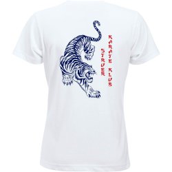 Struer Karate hvid t-shirt New Classic m/tekstlogo - dame/herre