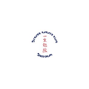 Struer Karate runde brystlogo - bl�/r�d