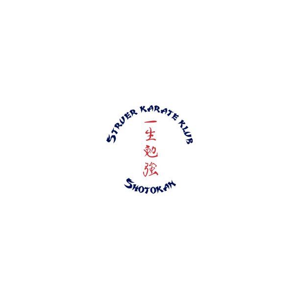 Struer Karate runde brystlogo - bl�/r�d
