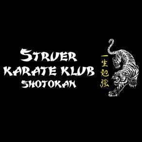 Struer Karate taskelogo large - hvid/gul