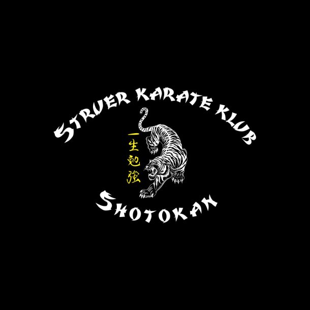 Struer Karate taskelogo small - hvid/gul