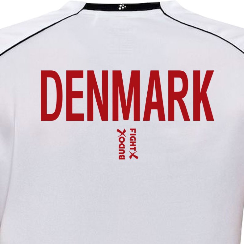 Trykt DENMARK ryg - r�d