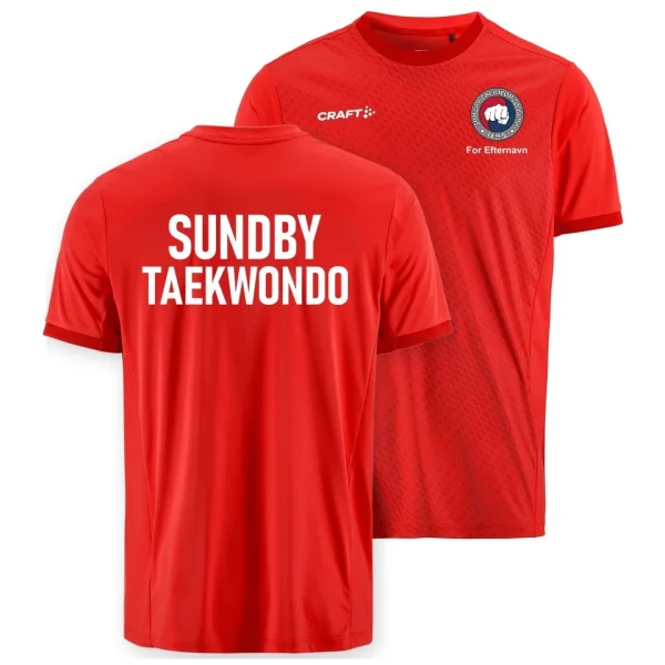 Sundby TKD t-shirt Evolve 2.0 Graphic Jersey r�d - dame/herre