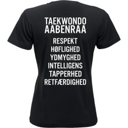 Aabenraa TKD t-shirt New Classic slogan - dame