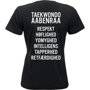 Aabenraa TKD t-shirt New Classic slogan - dame